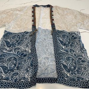 Soft surroundings Still Waters beaded kimono
